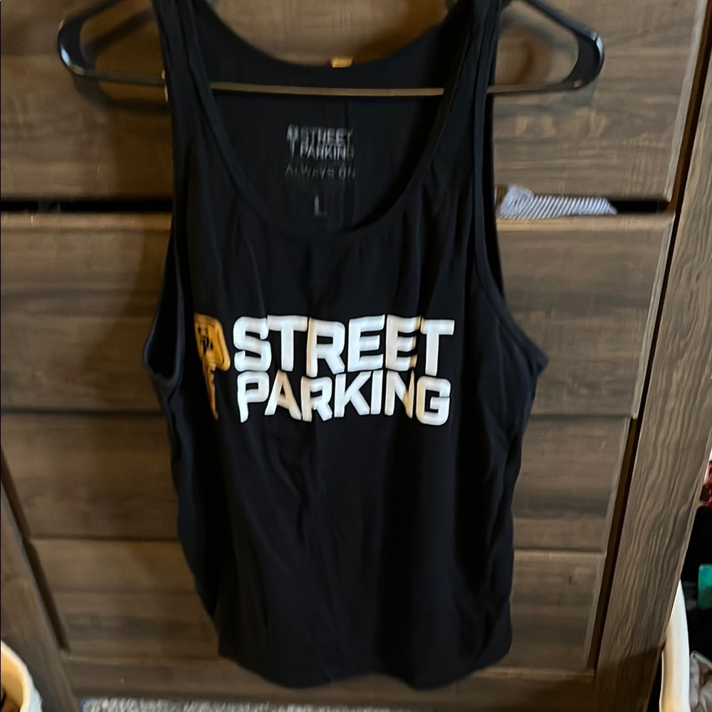 Street Parking Black Tank Top